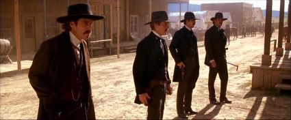The moment of truth - the Earps and Holliday at the O.K. Corral.