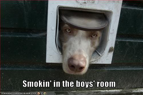 Smoking in the boys room