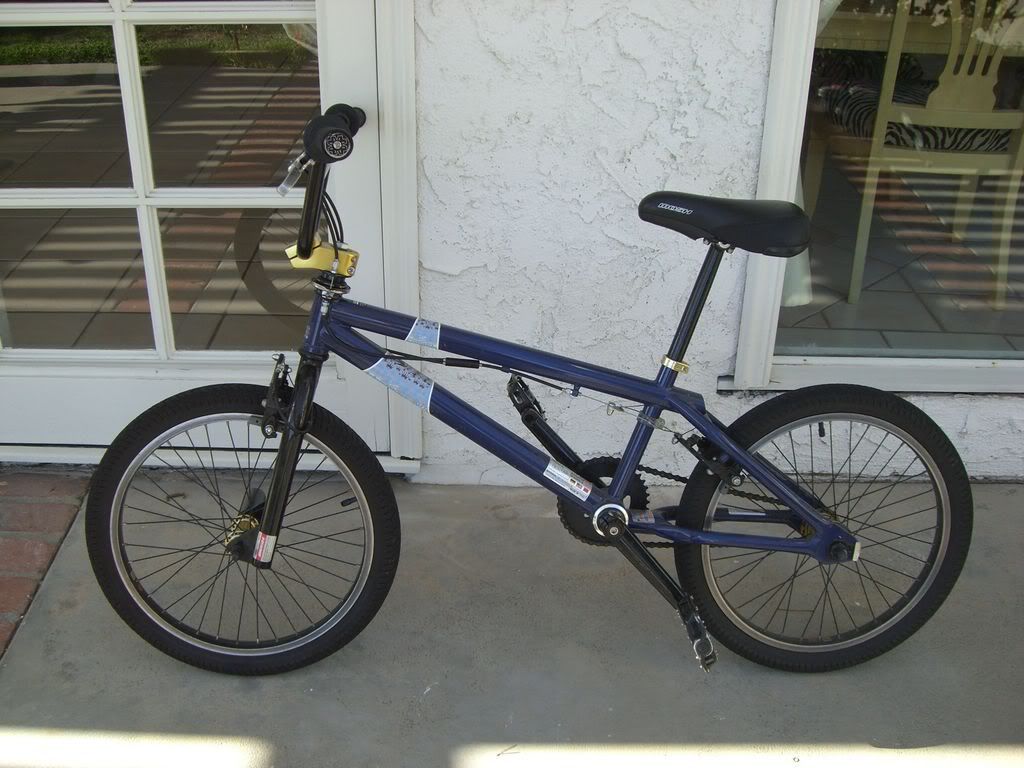 mosh brass bmx bike