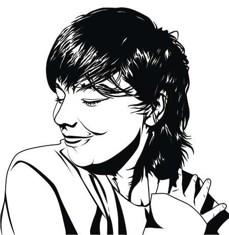 bjork outline vector