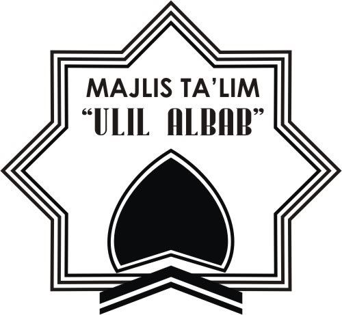 loggo Majlis Ta'lim ulil albab SMP Negeri 1 Nganjuk hitam putih