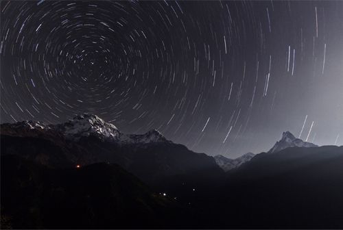 Annapurna Star Trails 28 Nov