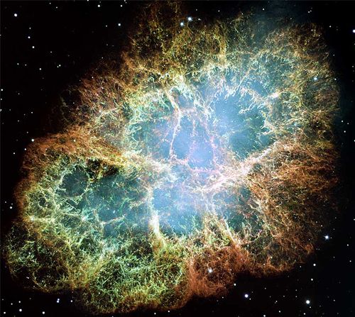 M1- The Crab Nebula from Hubble 25 Oct