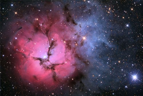 The Trifid Nebula in Stars and Dust 7 July