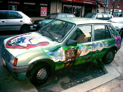 bizzare graffitti cars 10 Top 20 most bizarre graffiti cars