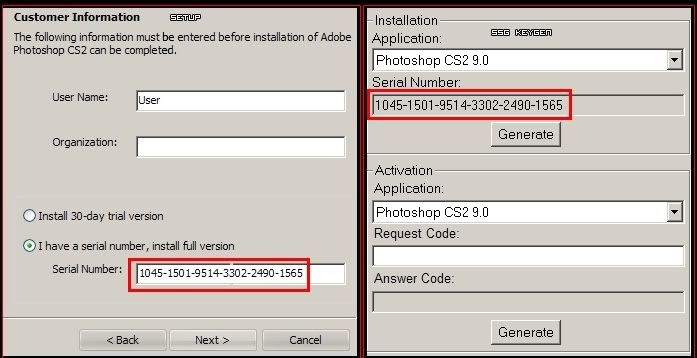 Adobe Photoshop CS2 Keygen Activation (working) full version