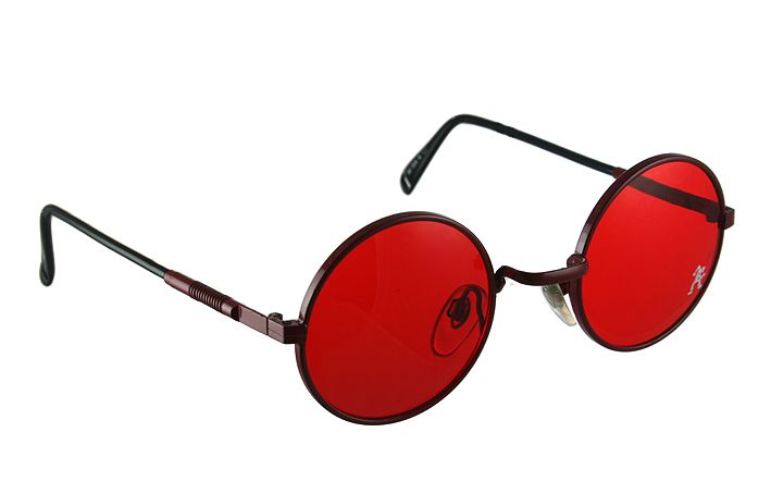 Vintage Sunglasses Dark Red Sunglasses With Red Lenses Unisex Unusual Hi Tek Hjl9 Hi Tek