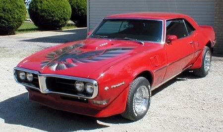 the project would be a 68 Firebird TA Clone I got a picture from another 