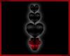 Vampire Valentine Black Heart Balloons