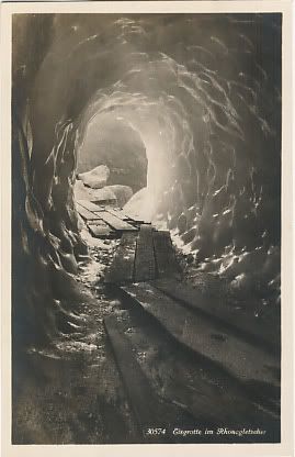 tunnel in rhone glacier
