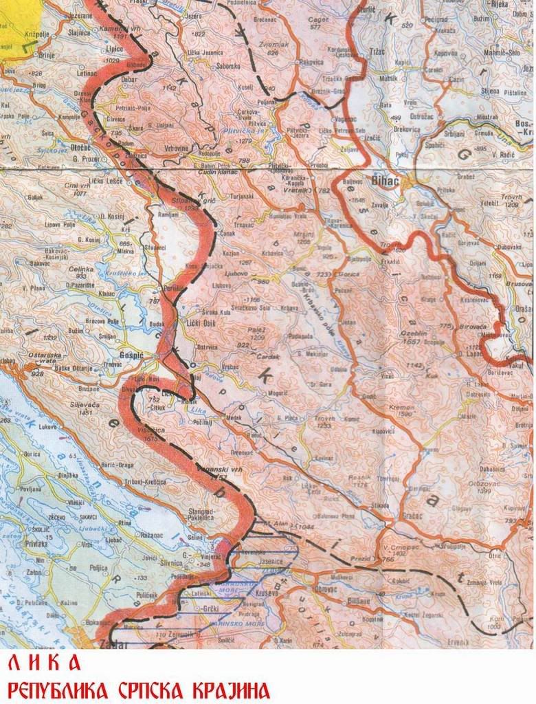 sao krajina karta Република Српска Крајина   .zlocininadsrbima.com sao krajina karta