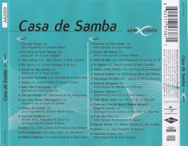 Casa de Samba - Sem limite CD 01