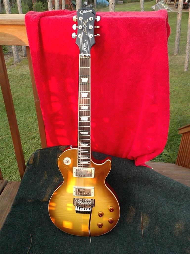 Epiphone Custom Shop Les Paul With Floyd Rose Tremolo Bridge Electric Guitars Harmony Central