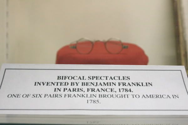 Some of Ben Franklin's bifocals…