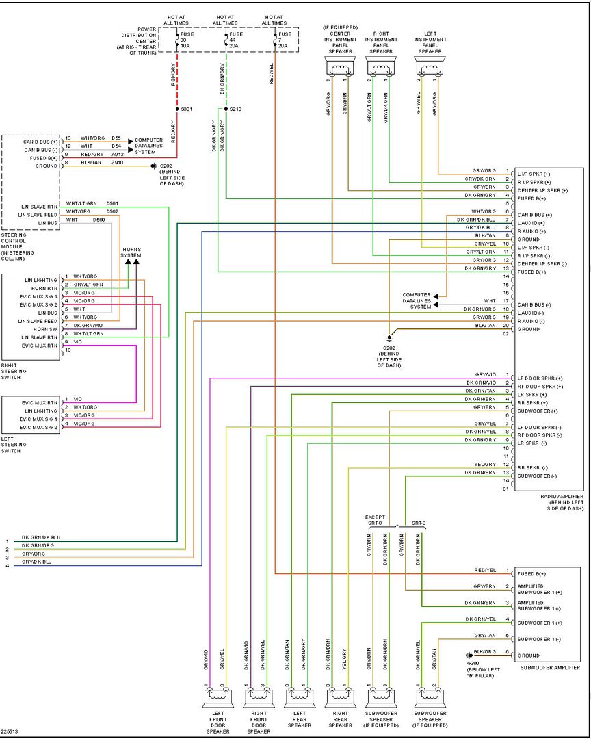 Chrysler 300 speaker wiring diagram #3