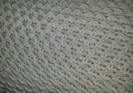 Close up of Textured Ripple Crochet Blanket