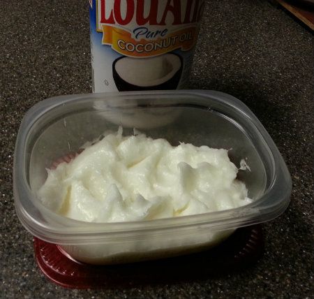 Whipped Coconut Oil to be used as a body butter