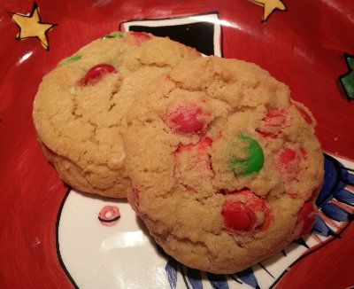 M&amp;amp;M Candy Cookies using same recipe as Chocolate Chip Cookies