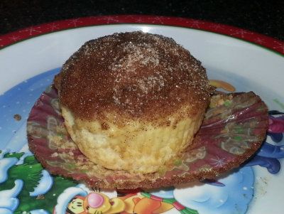French Toast Muffin unwrapped