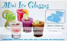 12 MINI ICE SHOT GLASSES FREEZE FRUIT PUNCH JELLY CUBE  