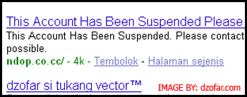 This Account Has Been Suspended Please...bla bla bla