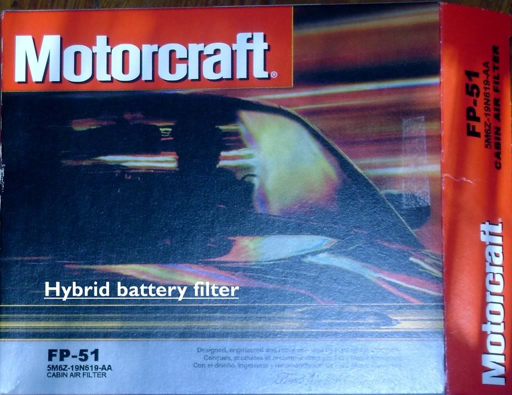 Battery air filter ford escape hybrid #10