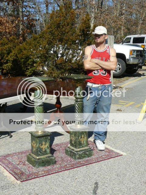 ITALIAN RENAISSANCE FRENCH GREEN MARBLE COLUMN PEDESTAL STANDS  