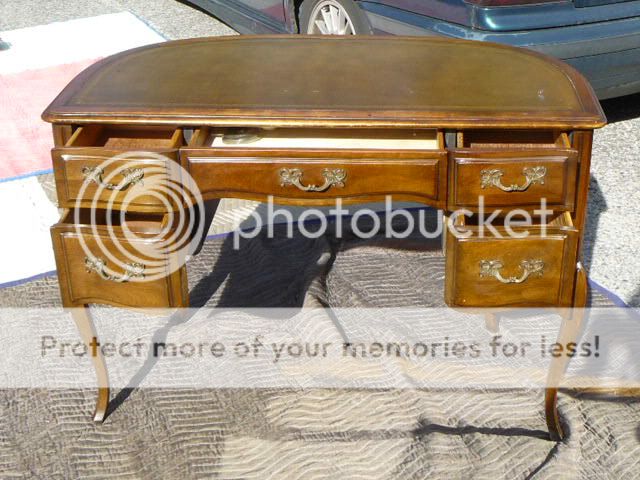 Antique Sligh GRM Bureau Leather Top Mahogany Ladies Writing Desk Table